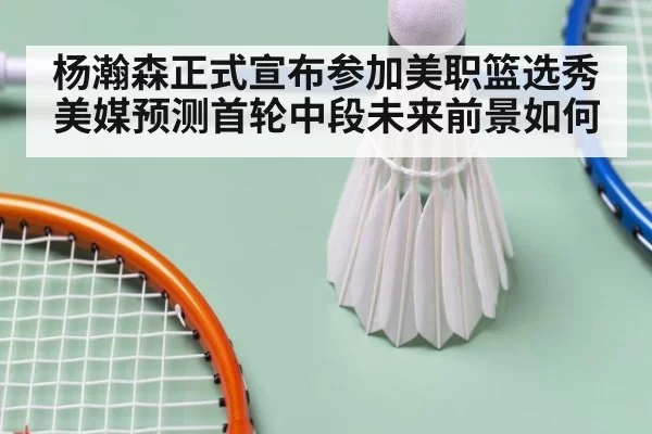 杨瀚森正式宣布参加美职篮选秀美媒预测首轮中段未来前景如何